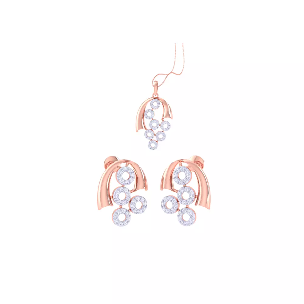 Earring Pendant Set 3dm STL OBJ FBX Renders Details 3D print model_0