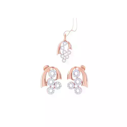 Earring Pendant Set 3dm STL OBJ FBX Renders Details