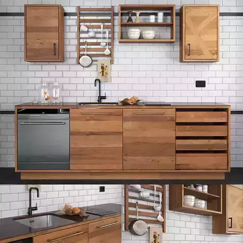 Railway Kitchen 3D model