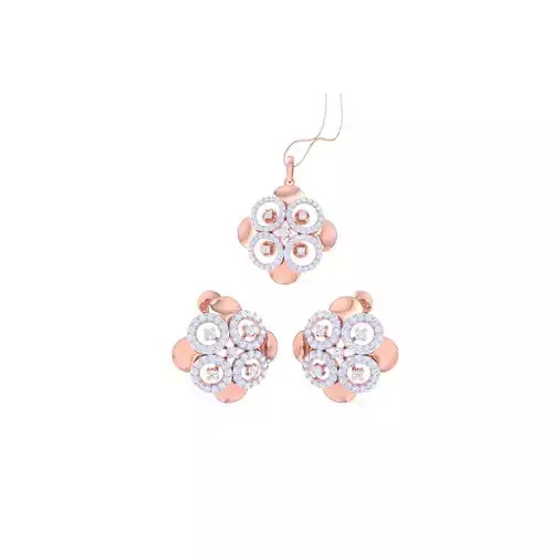 Earring Pendant Set 3dm STL OBJ FBX Renders Details