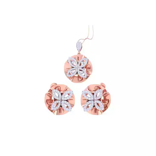 Earring Pendant Set 3dm STL OBJ FBX Renders Details