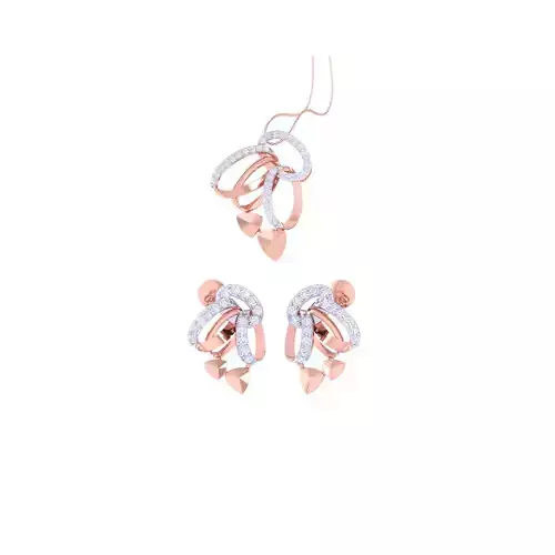 Earring Pendant Set 3dm STL OBJ FBX Renders Details