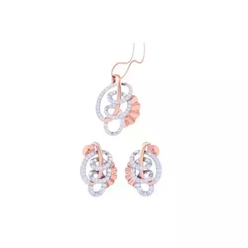 Earring Pendant Set 3dm STL OBJ FBX Renders Details