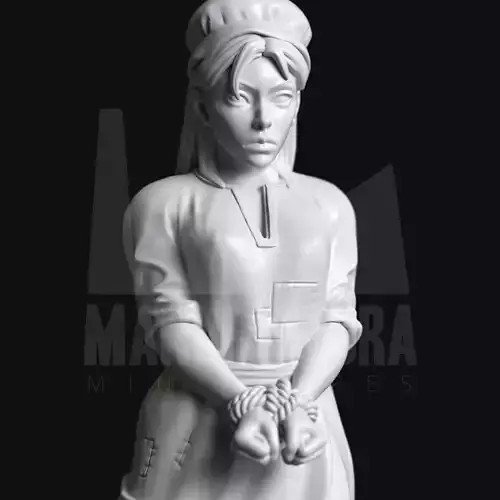 Sub Series 119a - Farmer Slave Girl With Hat 3D print model