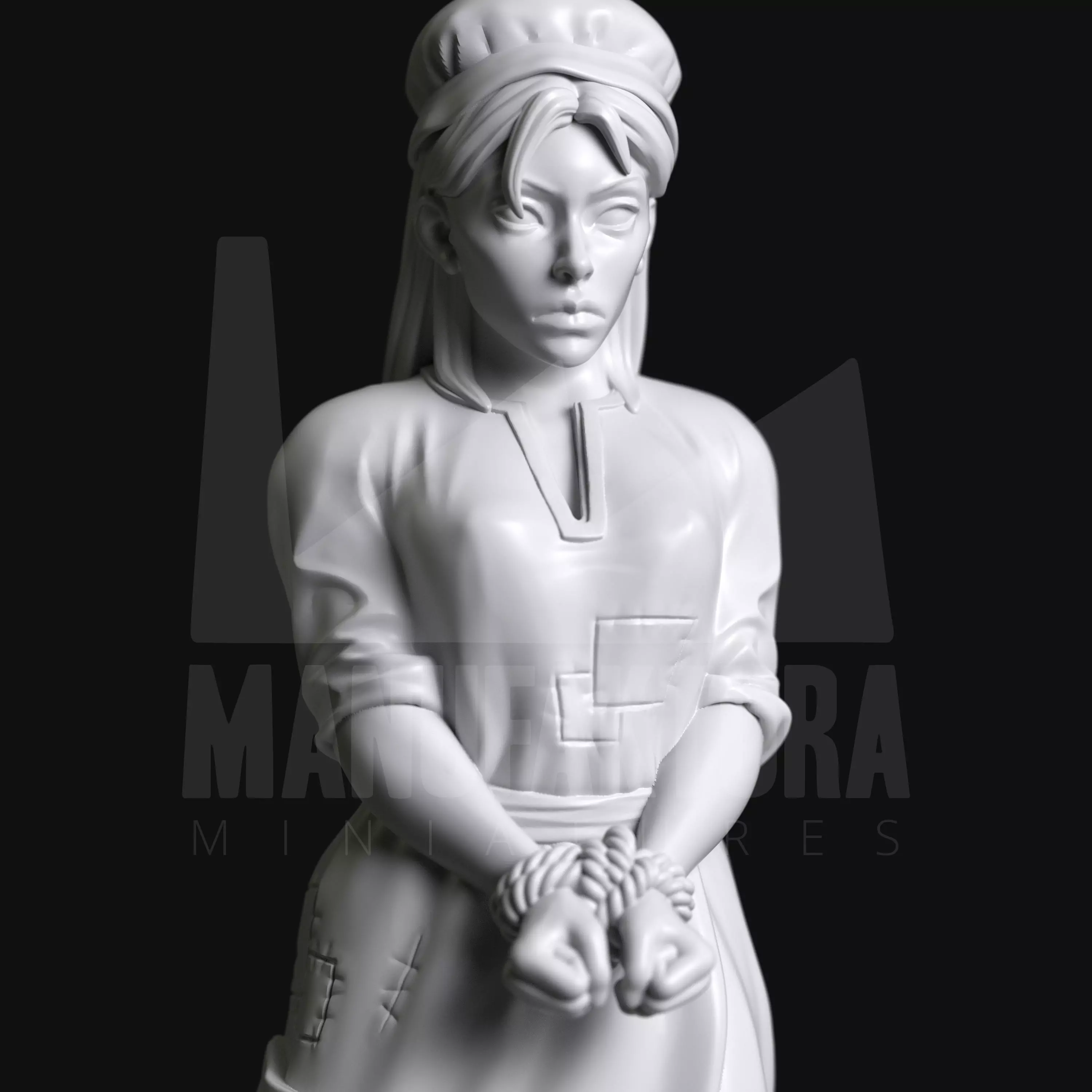 Sub Series 119a - Farmer Slave Girl With Hat 3D print model