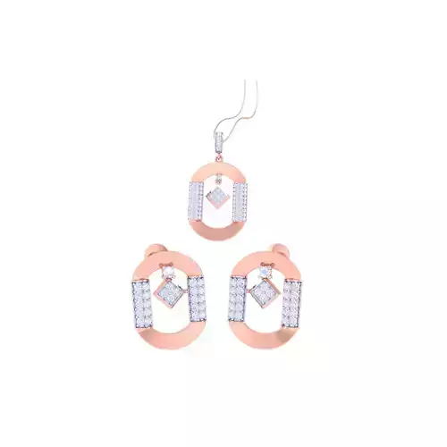 Earring Pendant Set 3dm STL OBJ FBX Renders Details