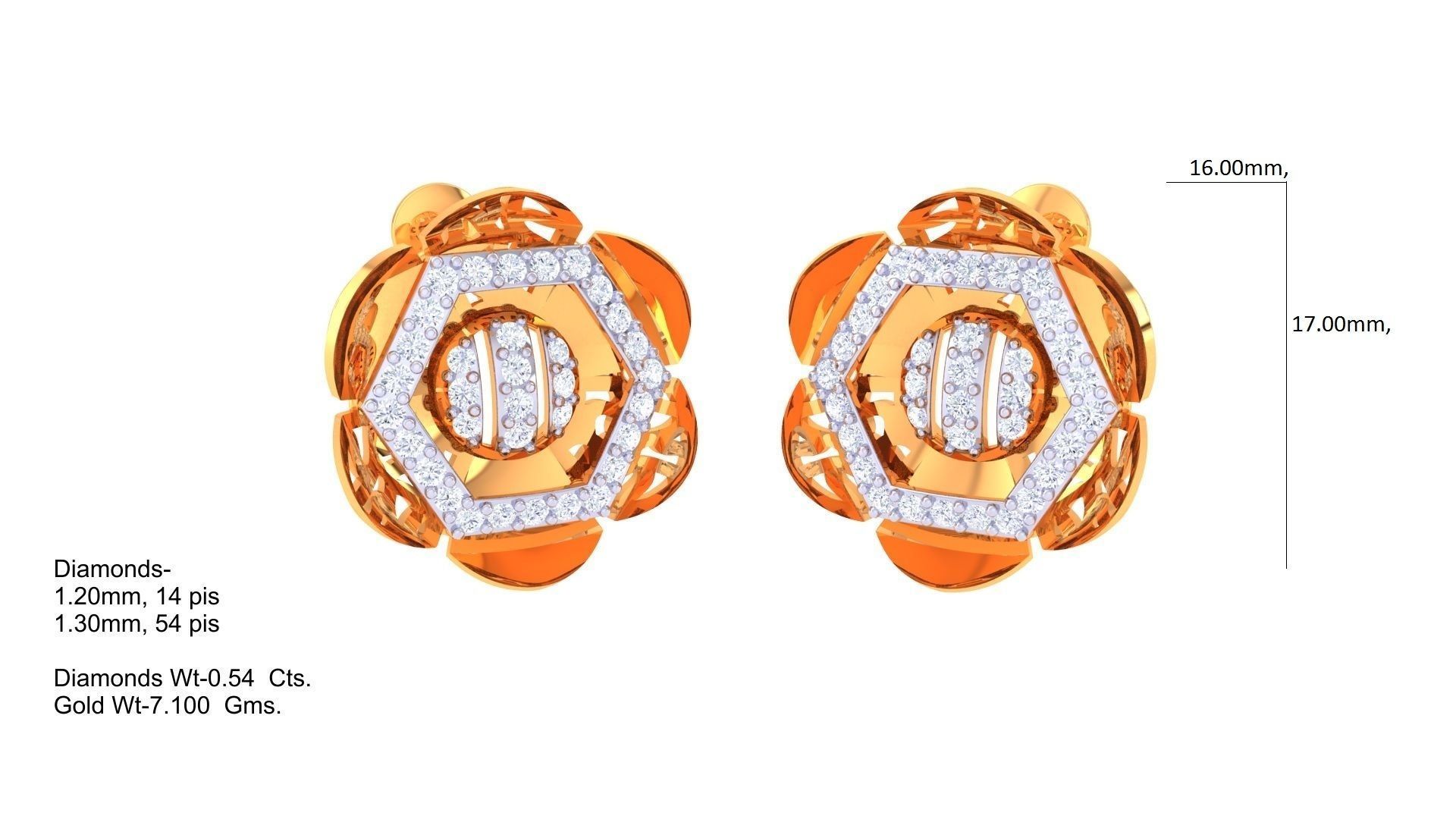 Earring Pendant Set 3dm STL OBJ FBX Renders Details 3D print model_2