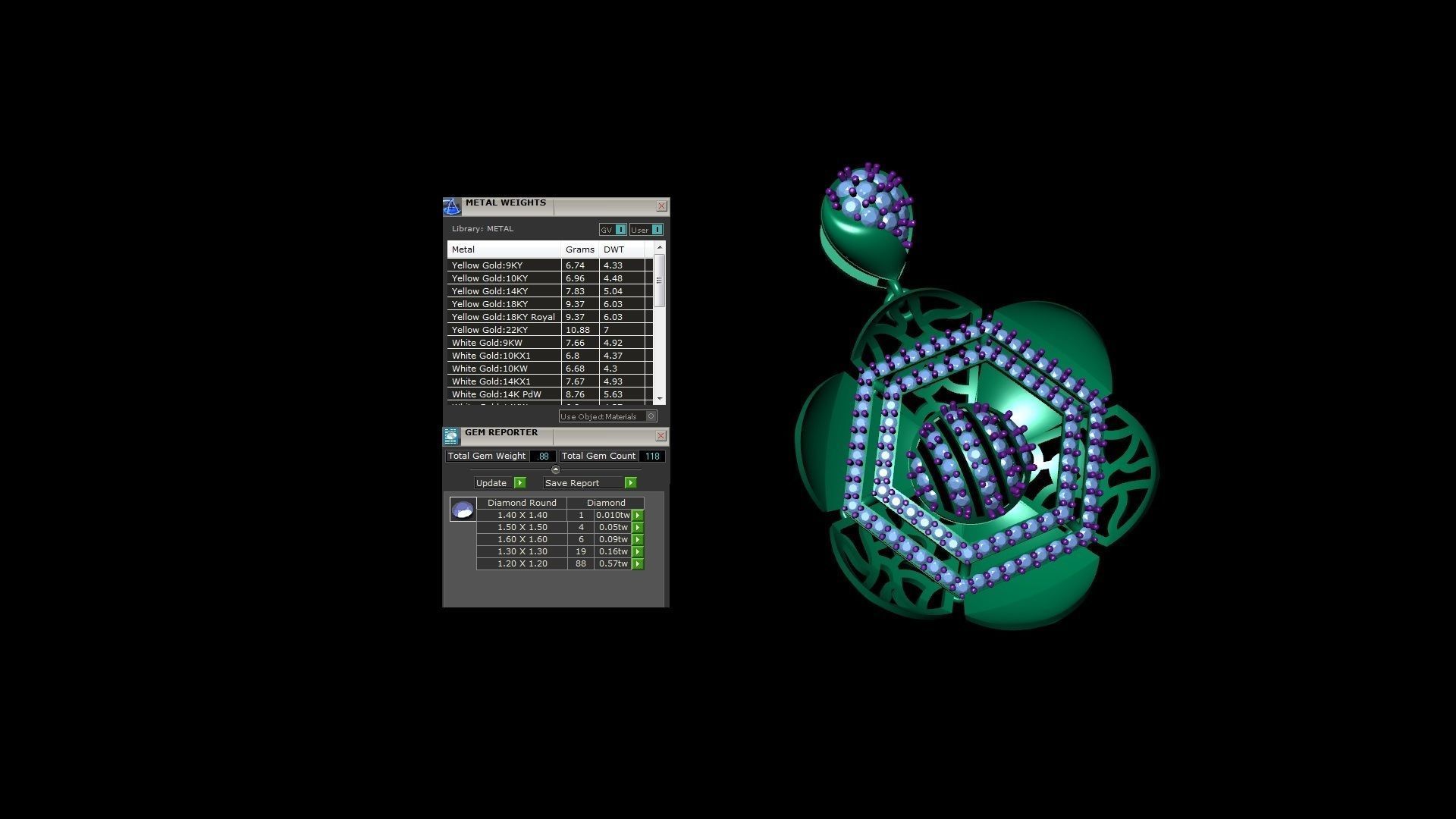 Earring Pendant Set 3dm STL OBJ FBX Renders Details 3D print model_10