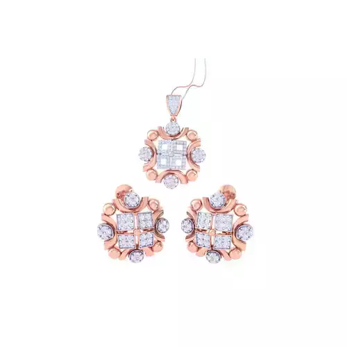 Earring Pendant Set 3dm STL OBJ FBX Renders Details