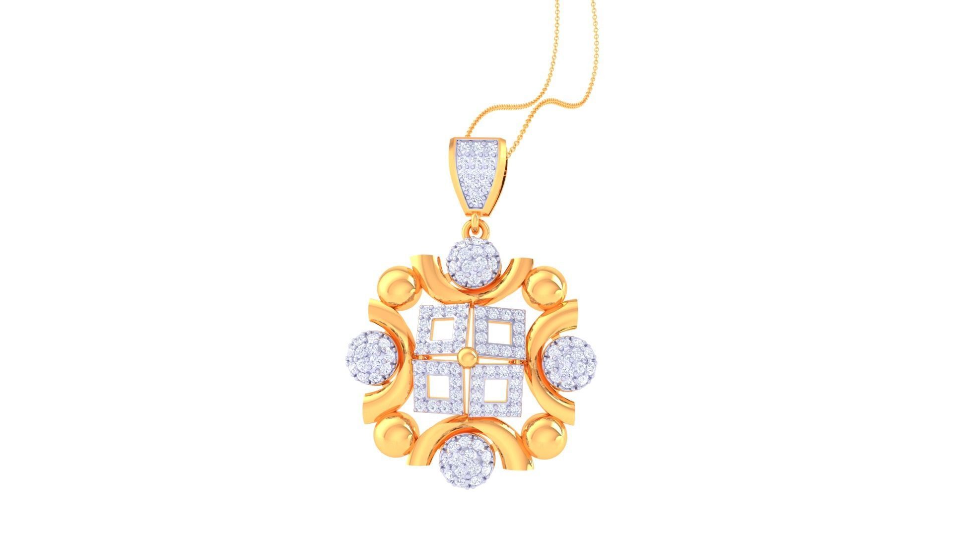 Earring Pendant Set 3dm STL OBJ FBX Renders Details 3D print model_9