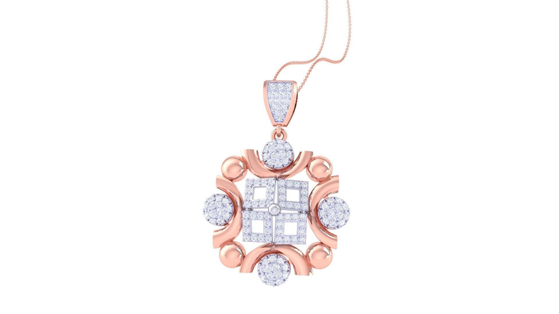 Earring Pendant Set 3dm STL OBJ FBX Renders Details 3D print model_6