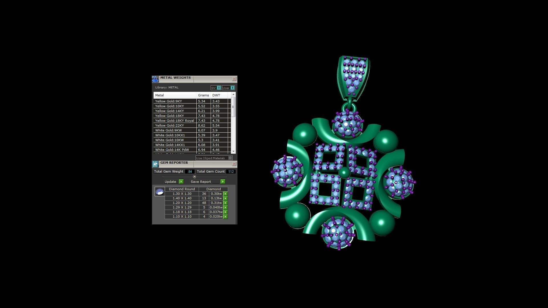 Earring Pendant Set 3dm STL OBJ FBX Renders Details 3D print model_10