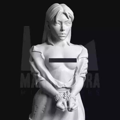 Sub Series 119e - Exposed Farmer Slave Girl 3D print model