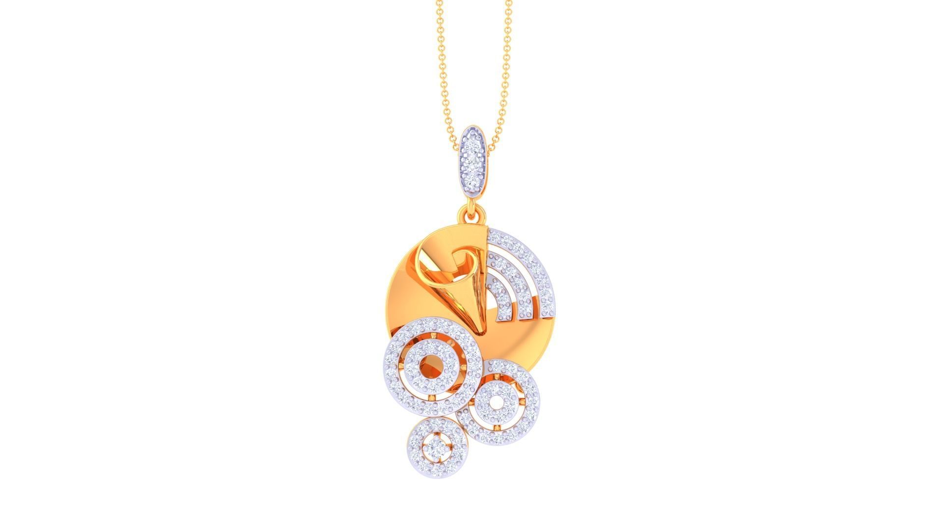 Earring Pendant Set 3dm STL OBJ FBX Renders Details 3D print model_7