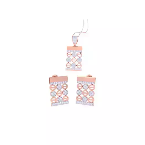 Earring Pendant Set 3dm STL OBJ FBX Renders Details