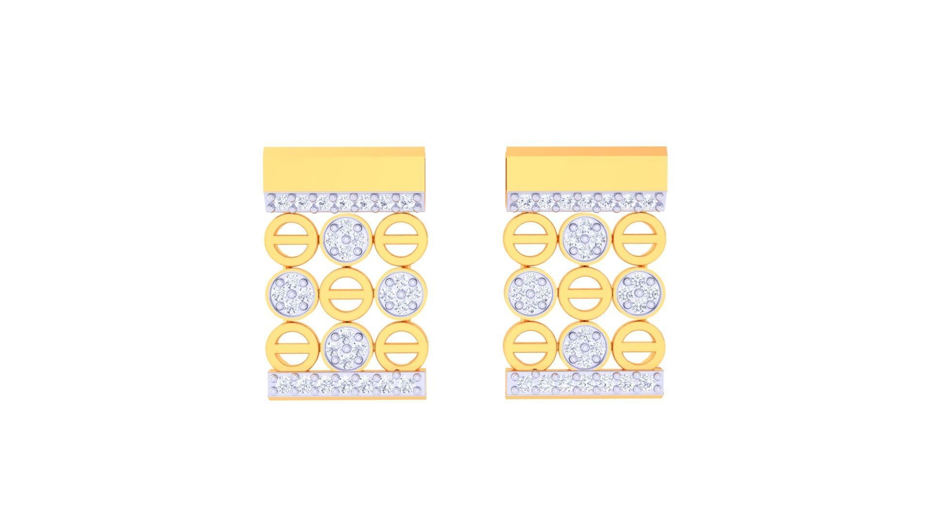 Earring Pendant Set 3dm STL OBJ FBX Renders Details 3D print model_8