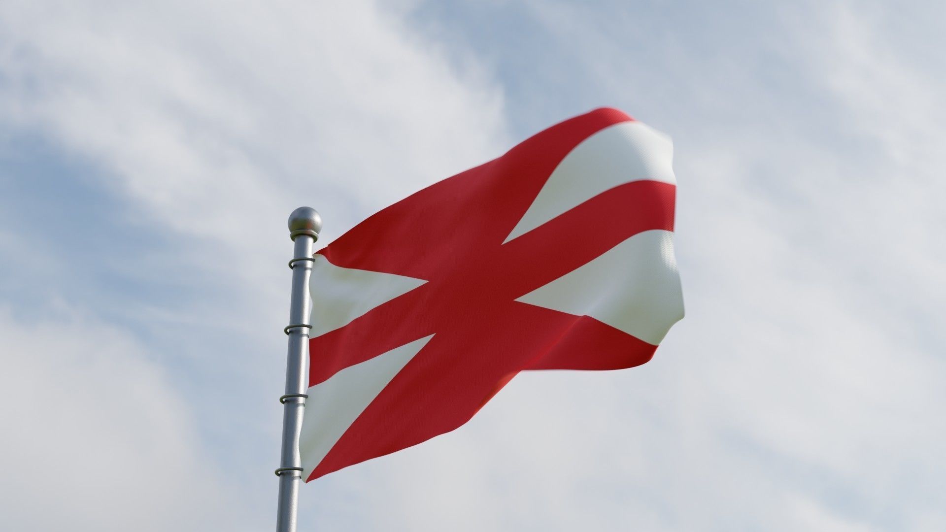 Animated Turkey Flags  3D model_2