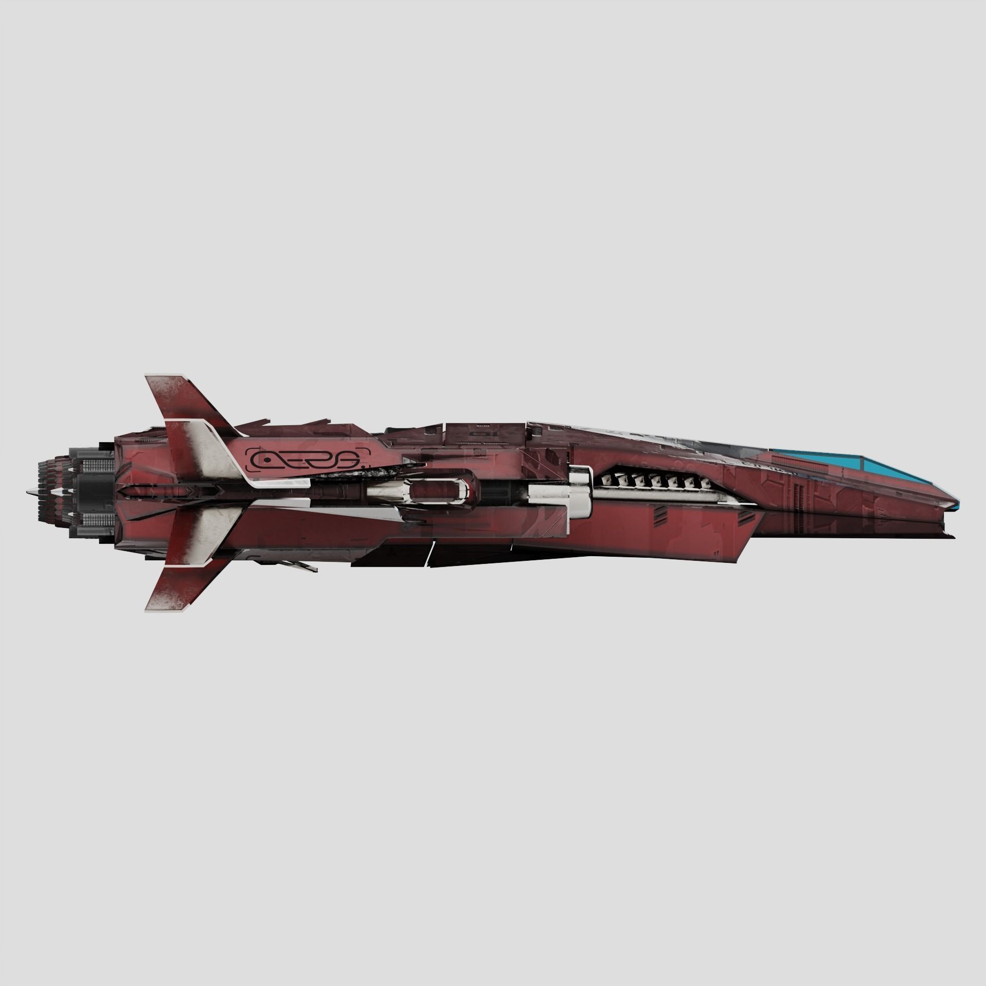 Mothership Orior Valkyrie 3D model_4