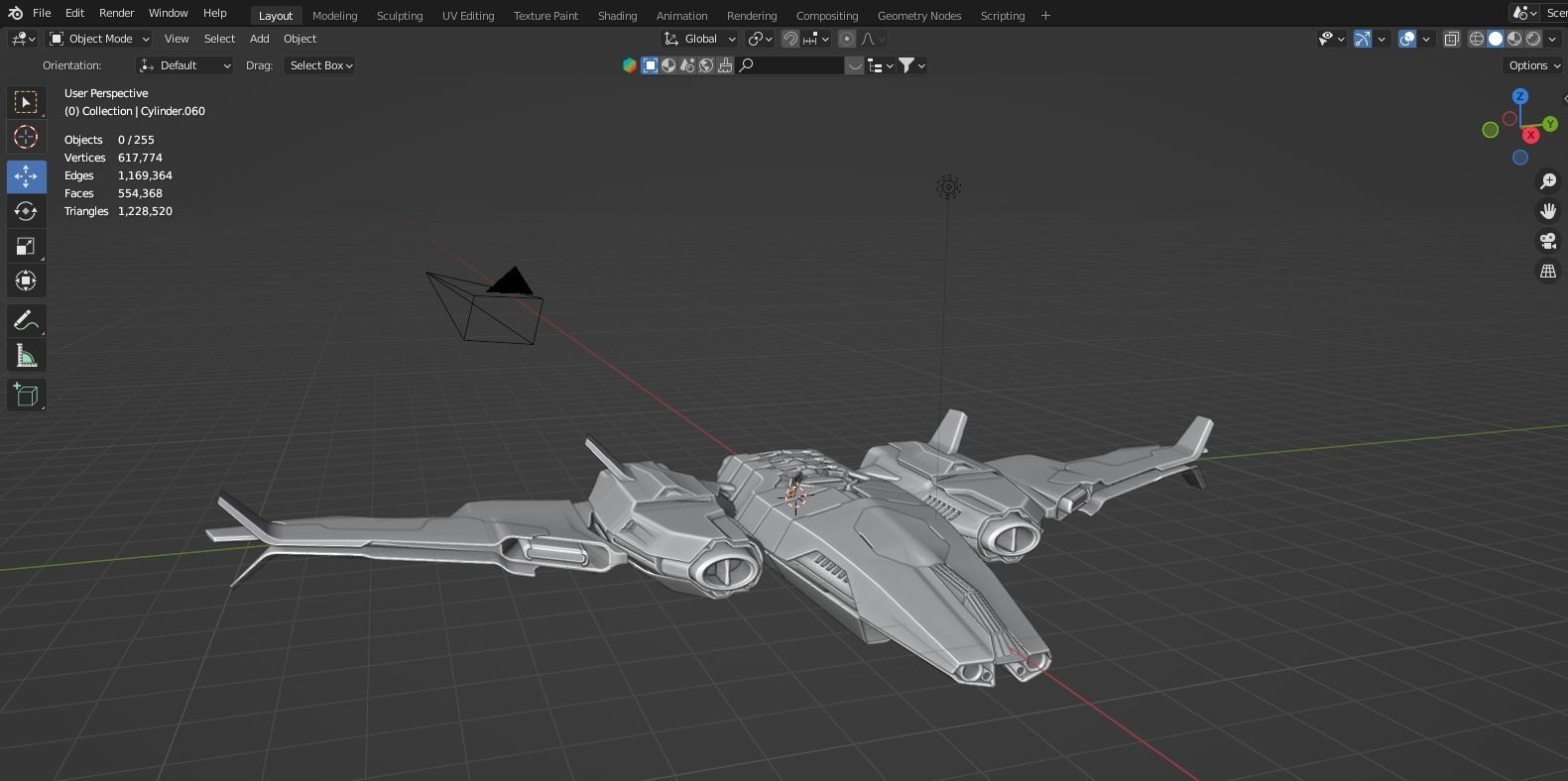 Mothership Orior Valkyrie 3D model_1