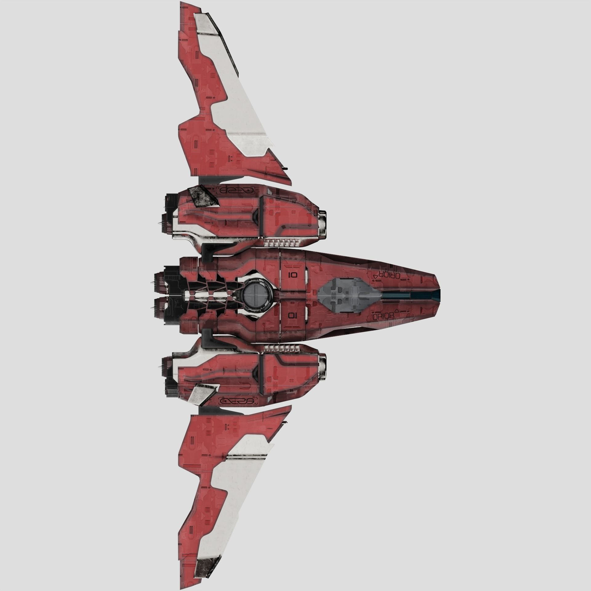 Mothership Orior Valkyrie 3D model_7