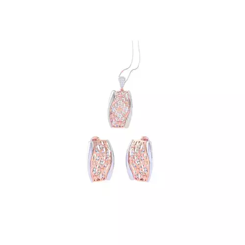 Earring Pendant Set 3dm STL OBJ FBX Renders Details