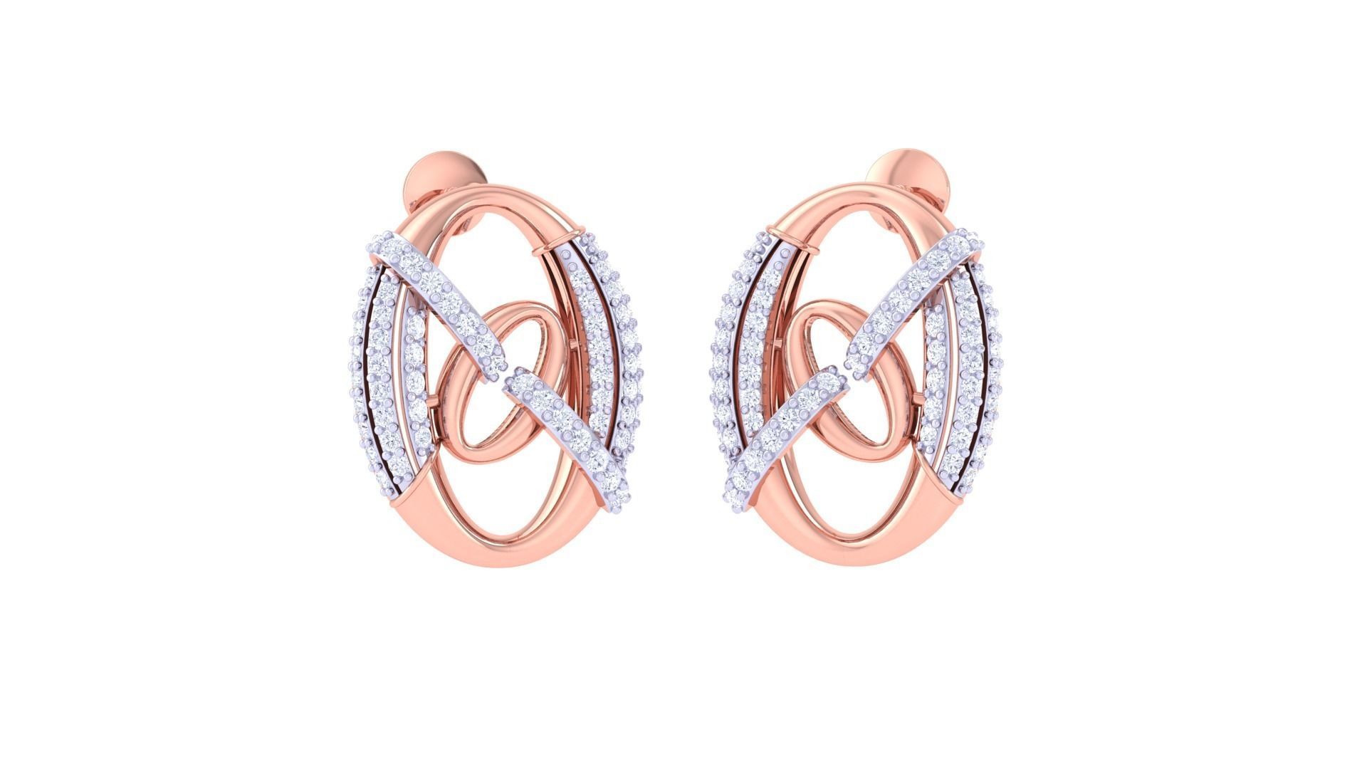 Earring Pendant Set 3dm STL OBJ FBX Renders Details 3D print model_1