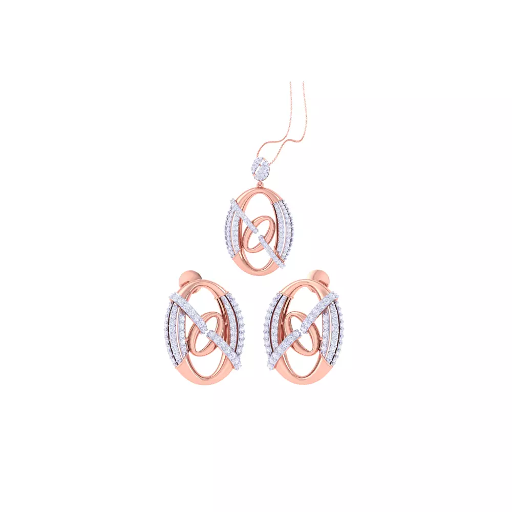 Earring Pendant Set 3dm STL OBJ FBX Renders Details 3D print model_0