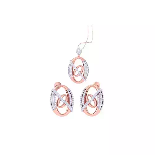 Earring Pendant Set 3dm STL OBJ FBX Renders Details