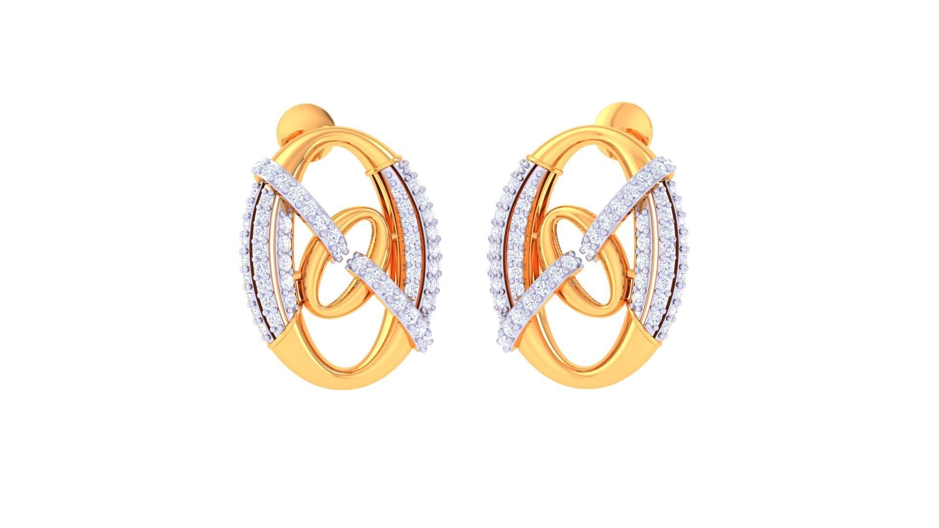 Earring Pendant Set 3dm STL OBJ FBX Renders Details 3D print model_2