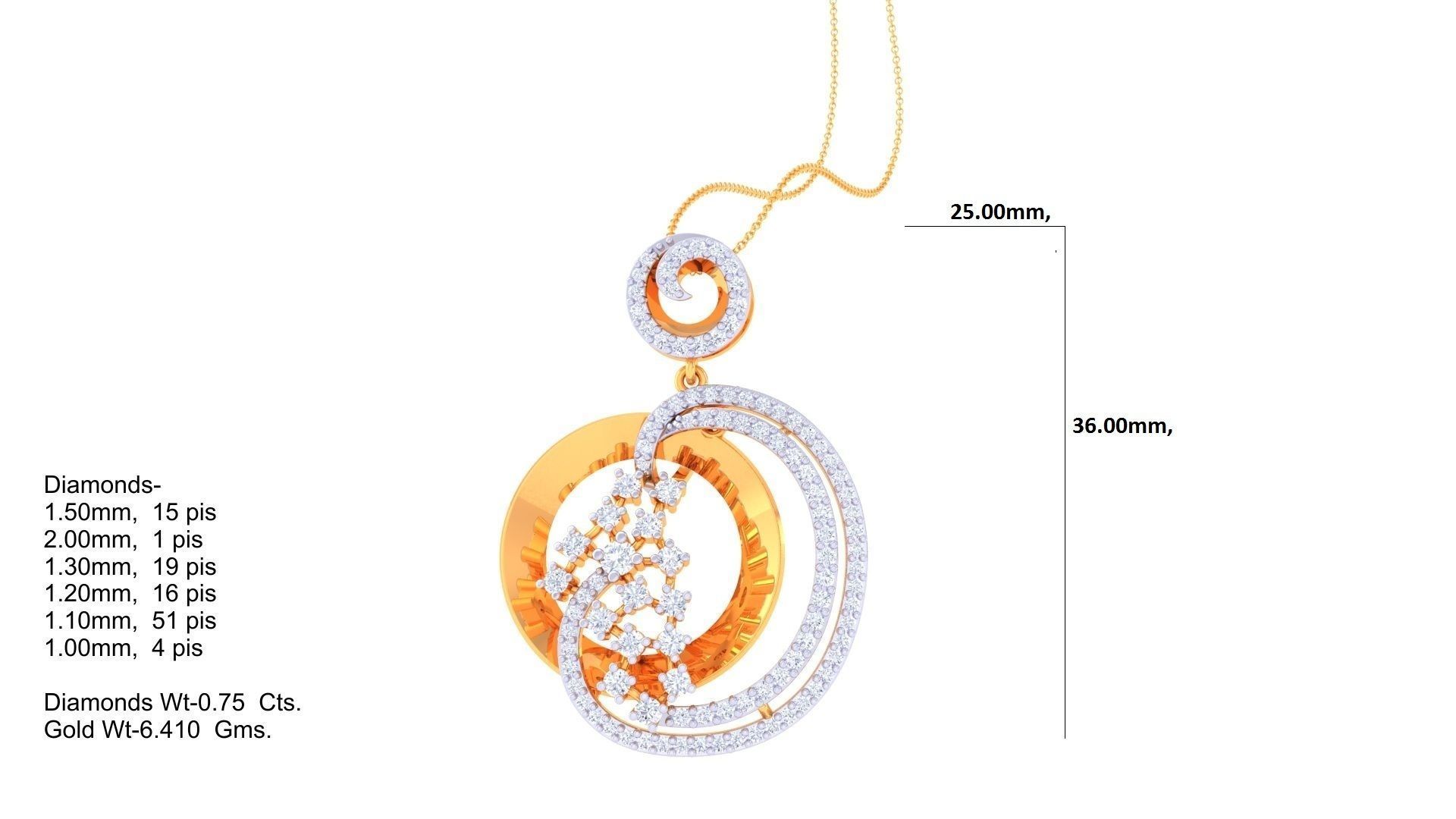 Earring Pendant Set 3dm STL OBJ FBX Renders Details 3D print model_6