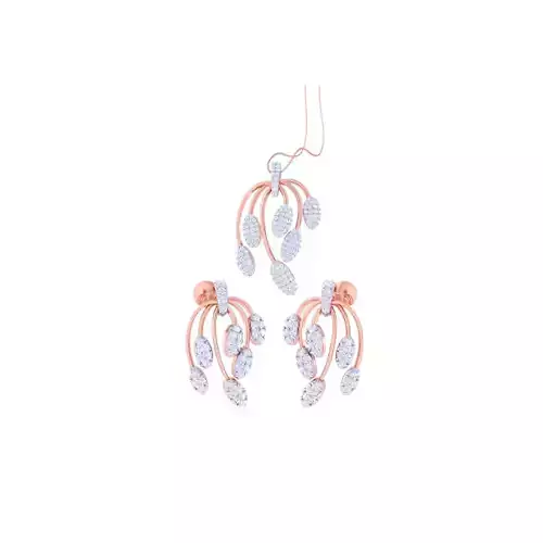Earring Pendant Set 3dm STL OBJ FBX Renders Details