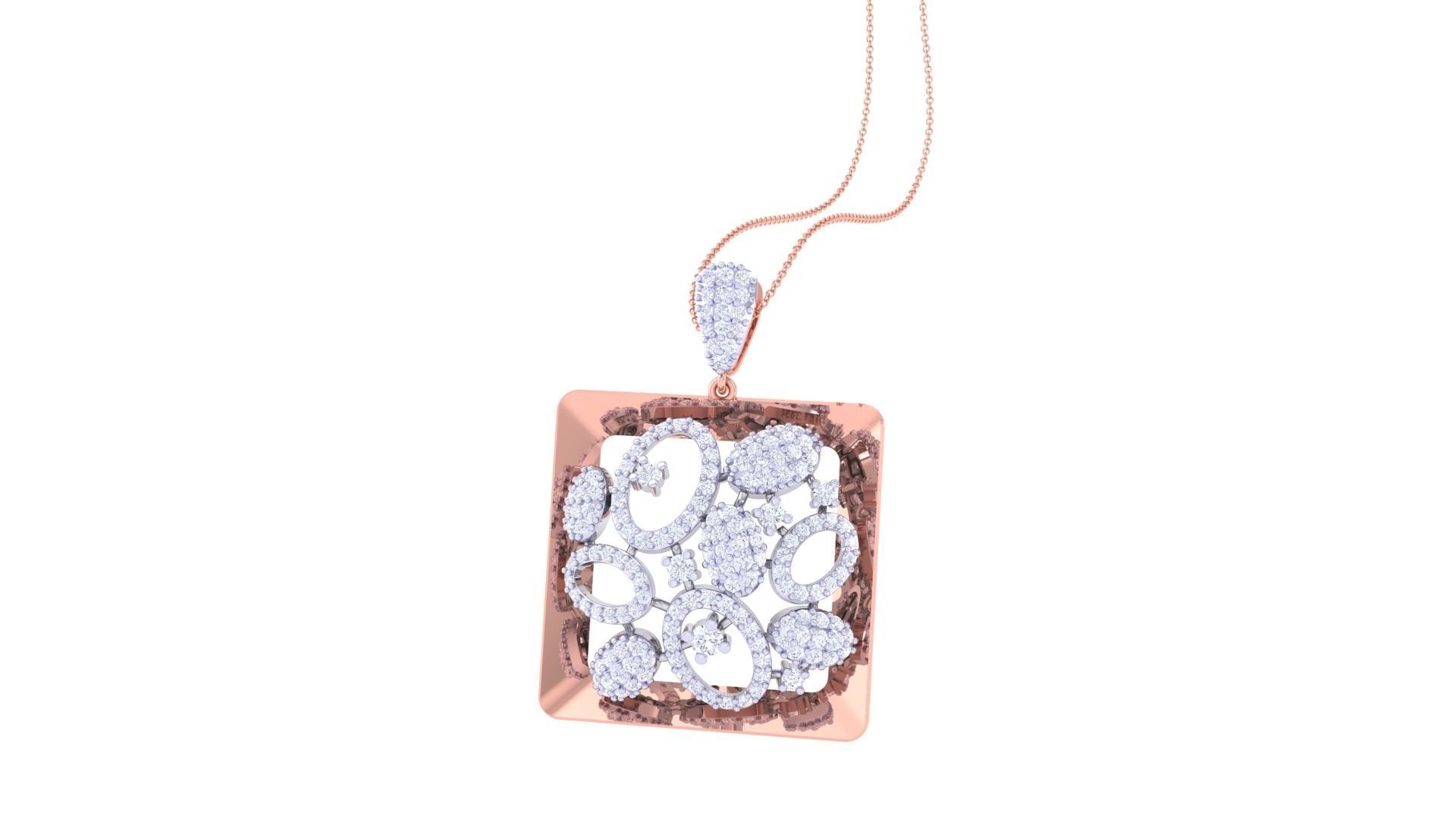 Earring Pendant Set 3dm STL OBJ FBX Renders Details 3D print model_5