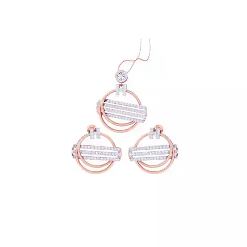 Earring Pendant Set 3dm STL OBJ FBX Renders Details