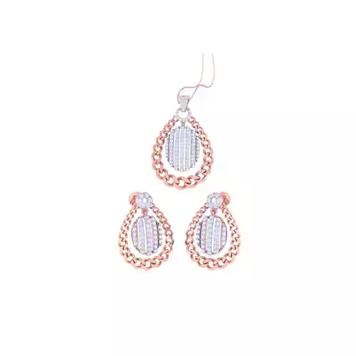 Earring Pendant Set 3dm STL OBJ FBX Renders Details
