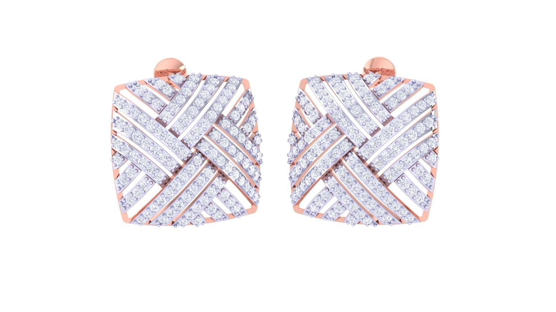 Earring Pendant Set 3dm STL OBJ FBX Renders Details 3D print model_1