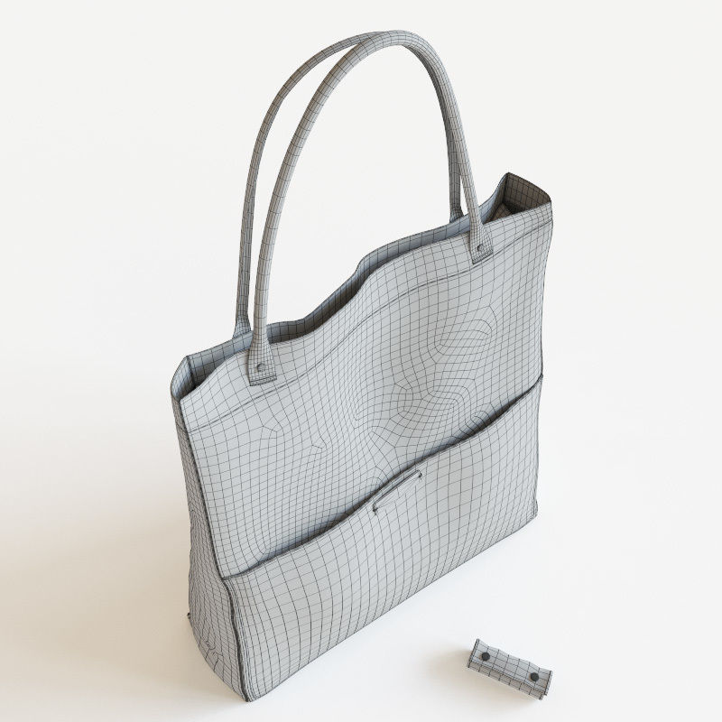 Leather bag 3D model_4