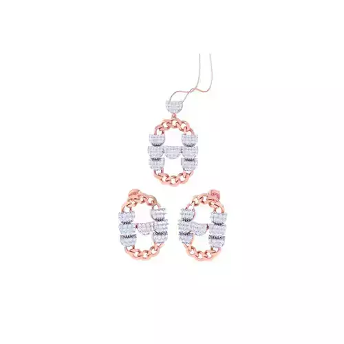Earring Pendant Set 3dm STL OBJ FBX Renders Details