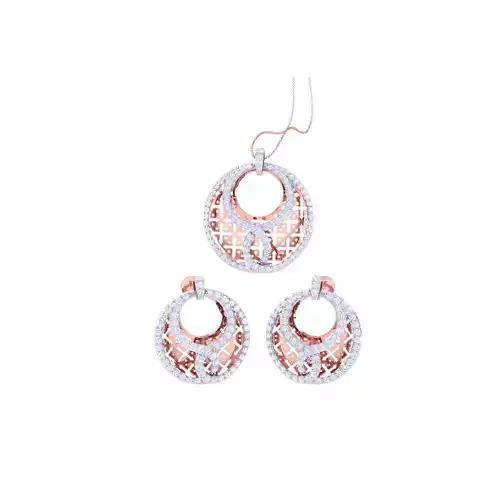 Earring Pendant Set 3dm STL OBJ FBX Renders Details