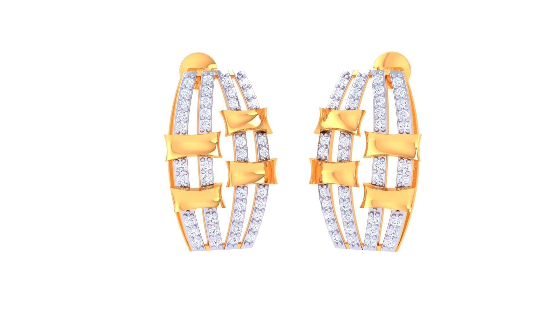 Earring Pendant Set 3dm STL OBJ FBX Renders Details 3D print model_2