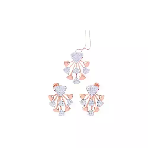 Earring Pendant Set 3dm STL OBJ FBX Renders Details
