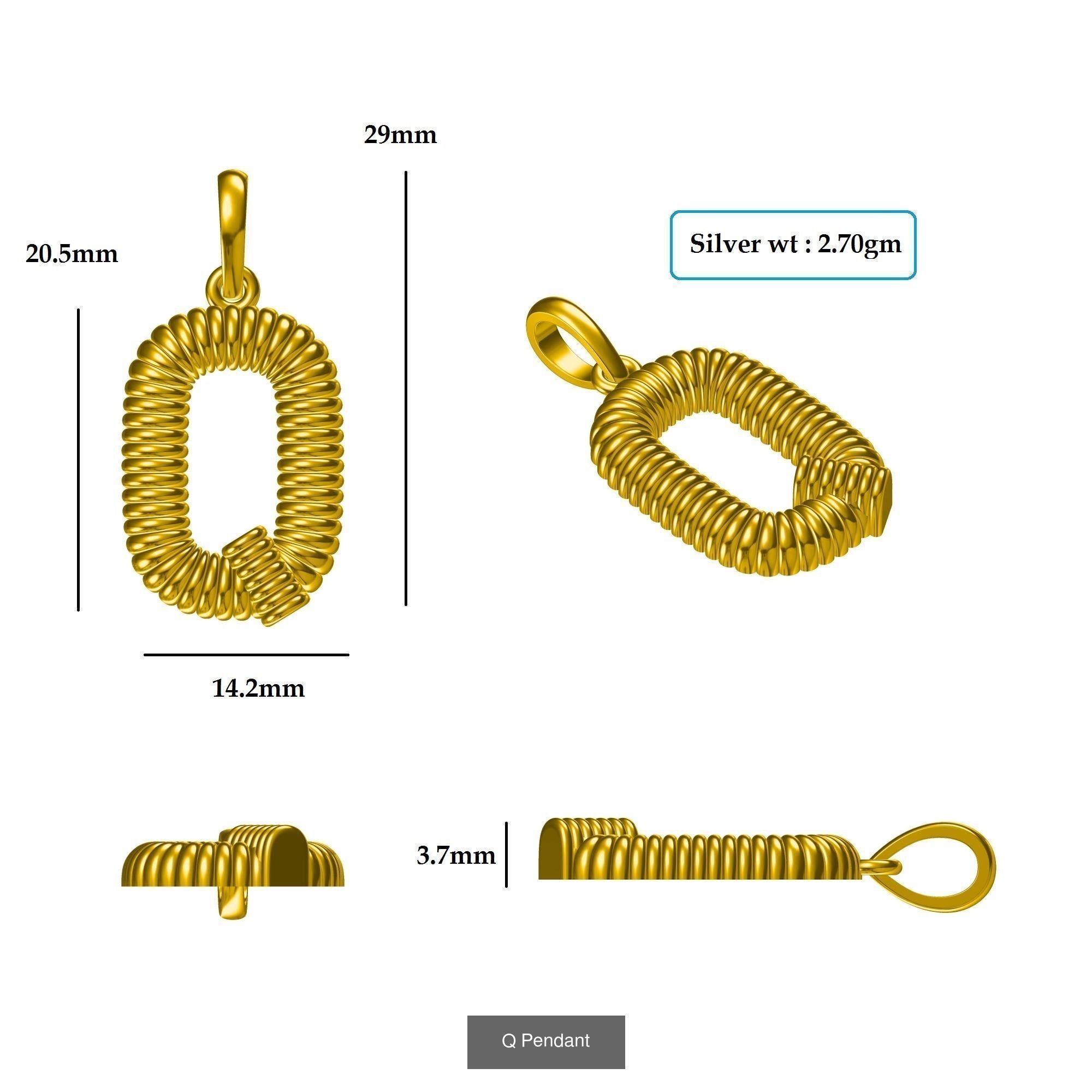 ABCD Pendant 3D Model Collection_21