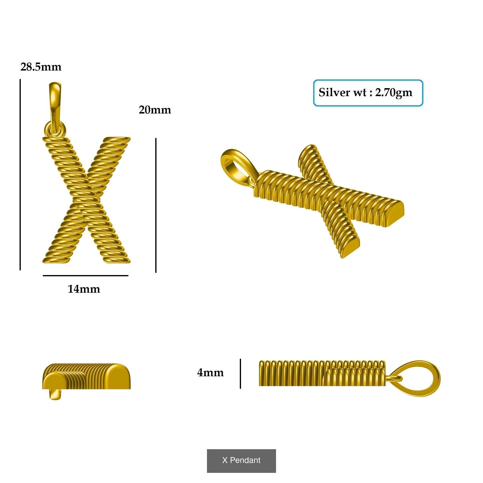 ABCD Pendant 3D Model Collection_28