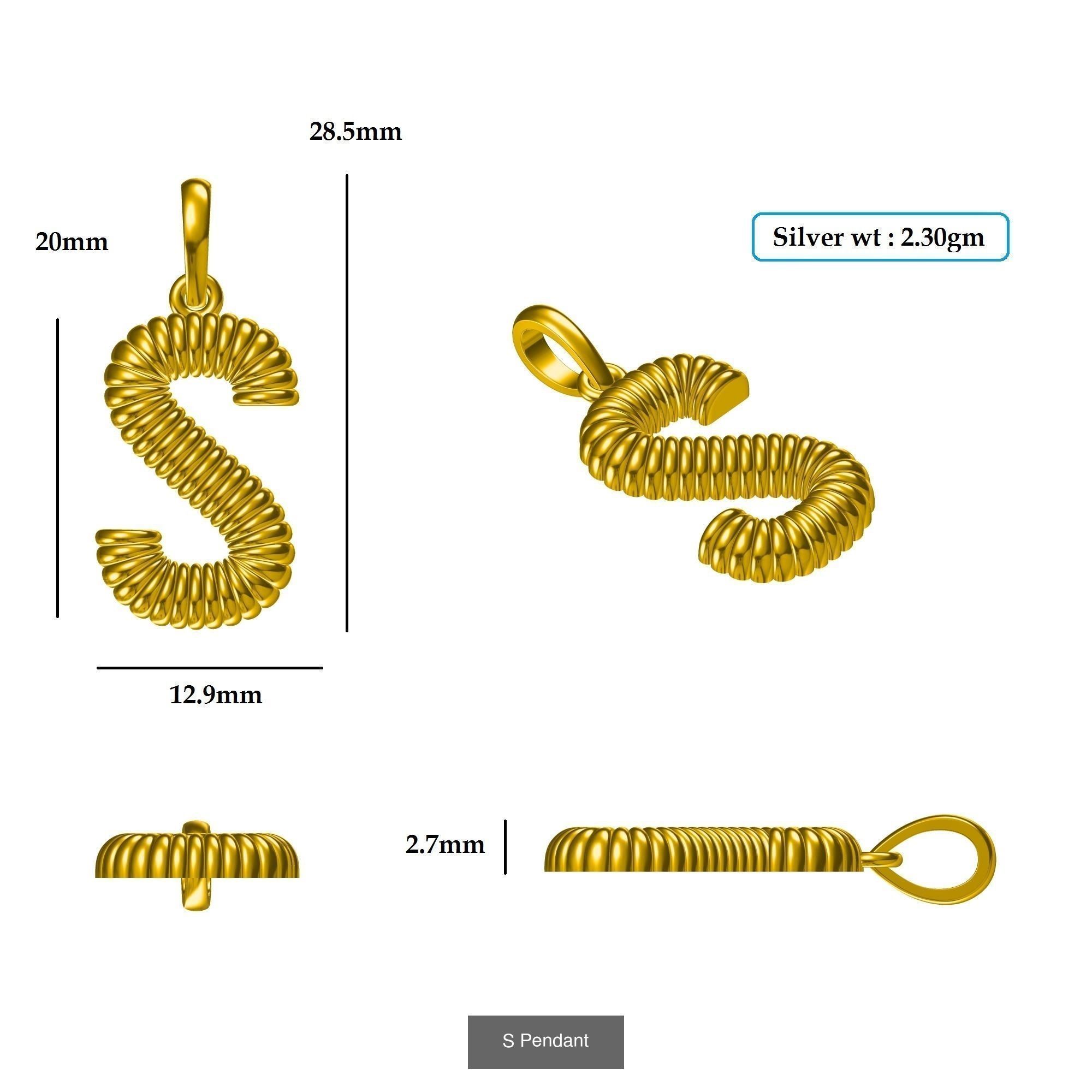 ABCD Pendant 3D Model Collection_23