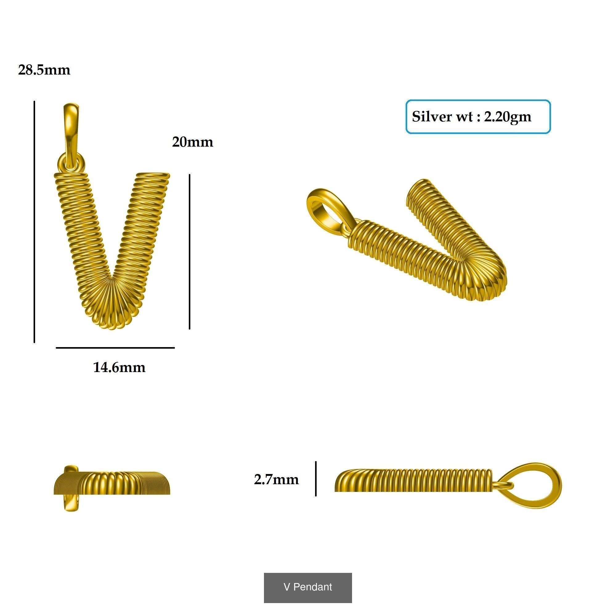 ABCD Pendant 3D Model Collection_26