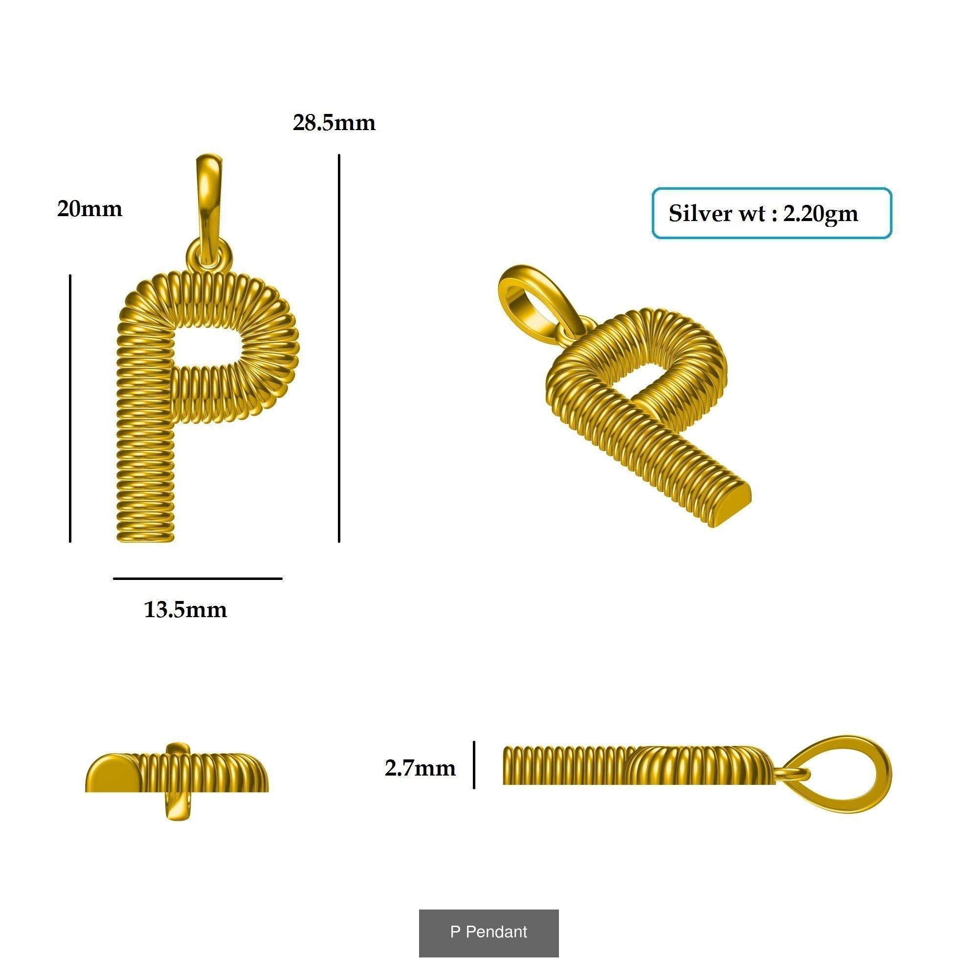 ABCD Pendant 3D Model Collection_20