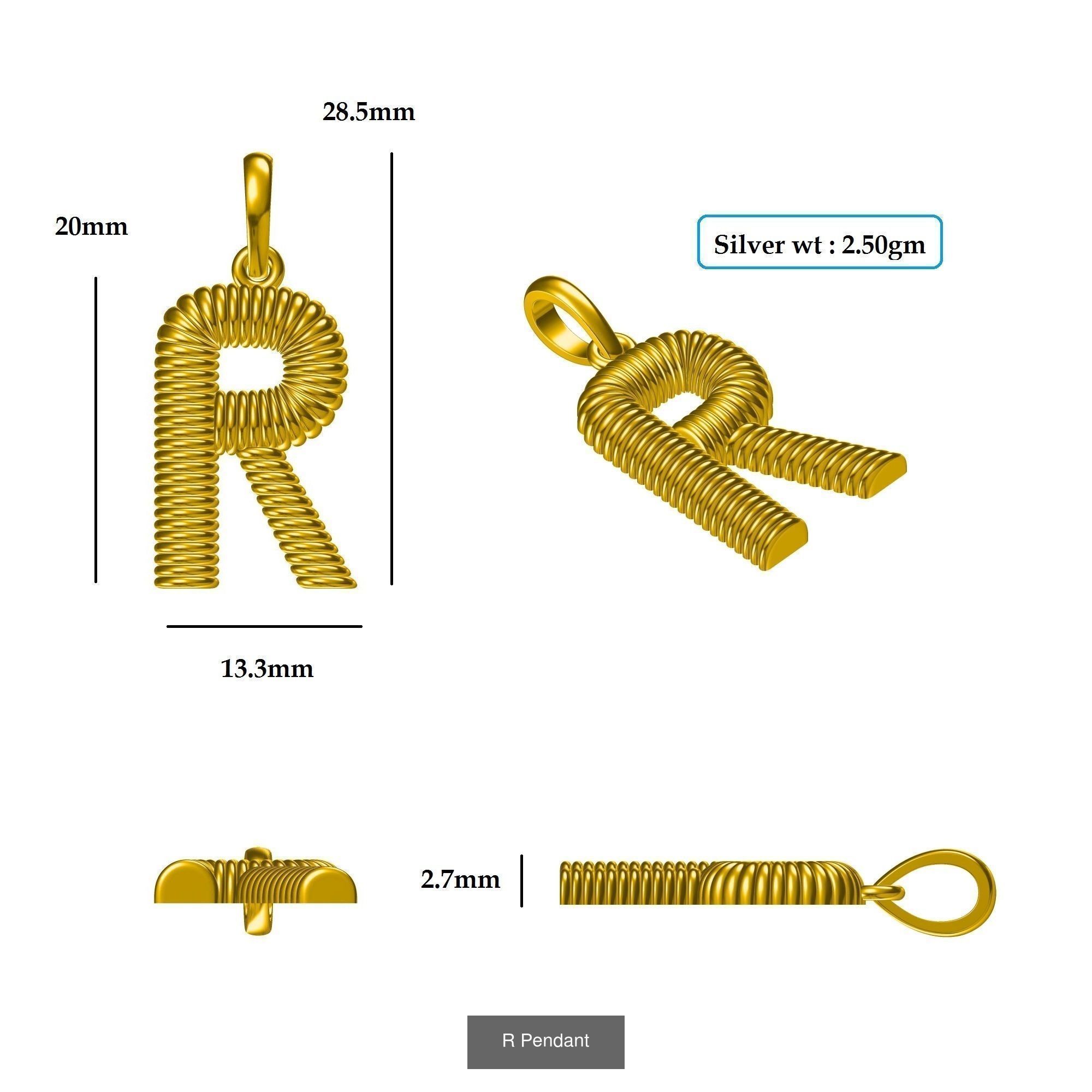 ABCD Pendant 3D Model Collection_22