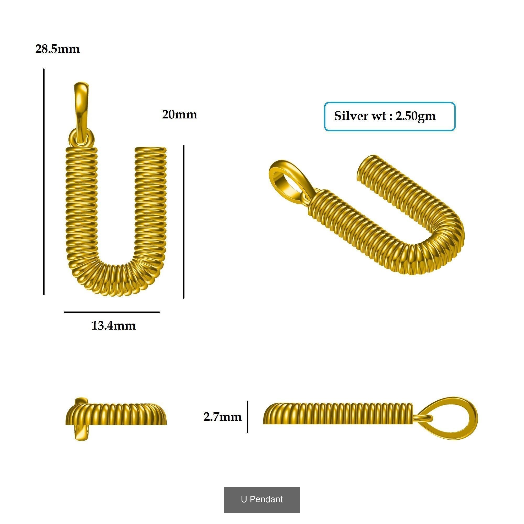 ABCD Pendant 3D Model Collection_25