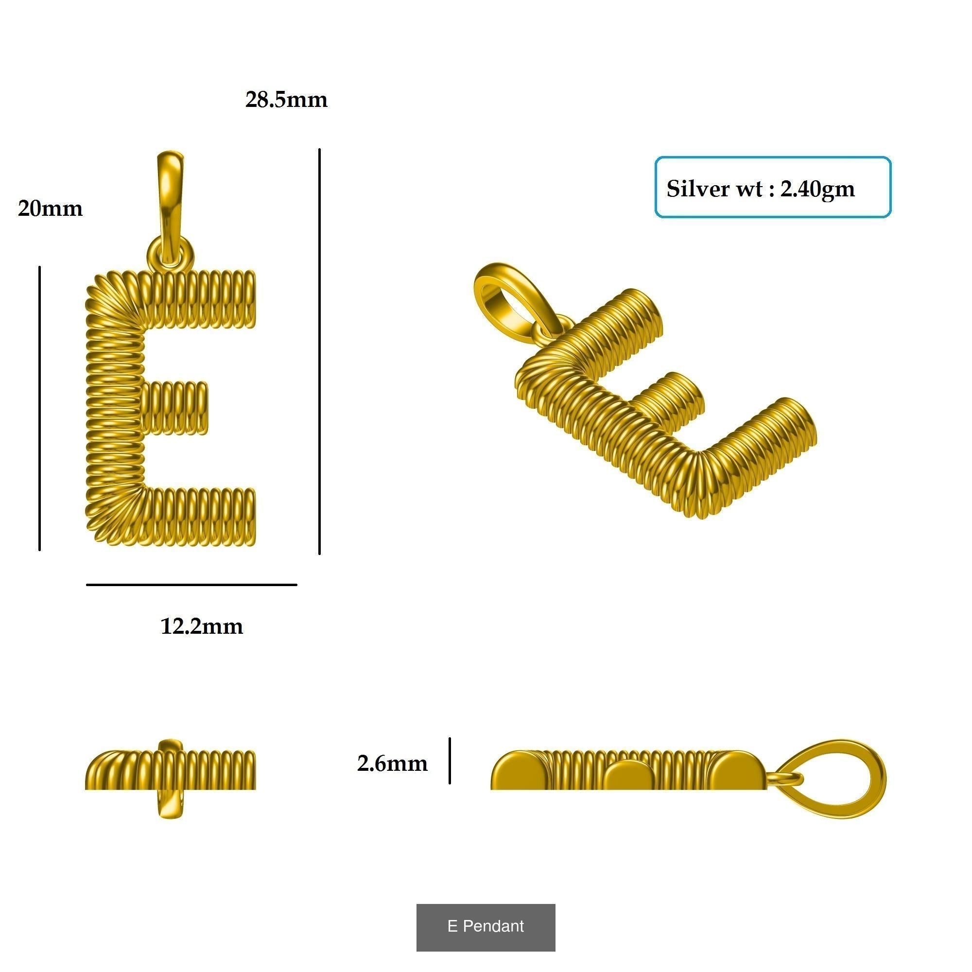 ABCD Pendant 3D Model Collection_9