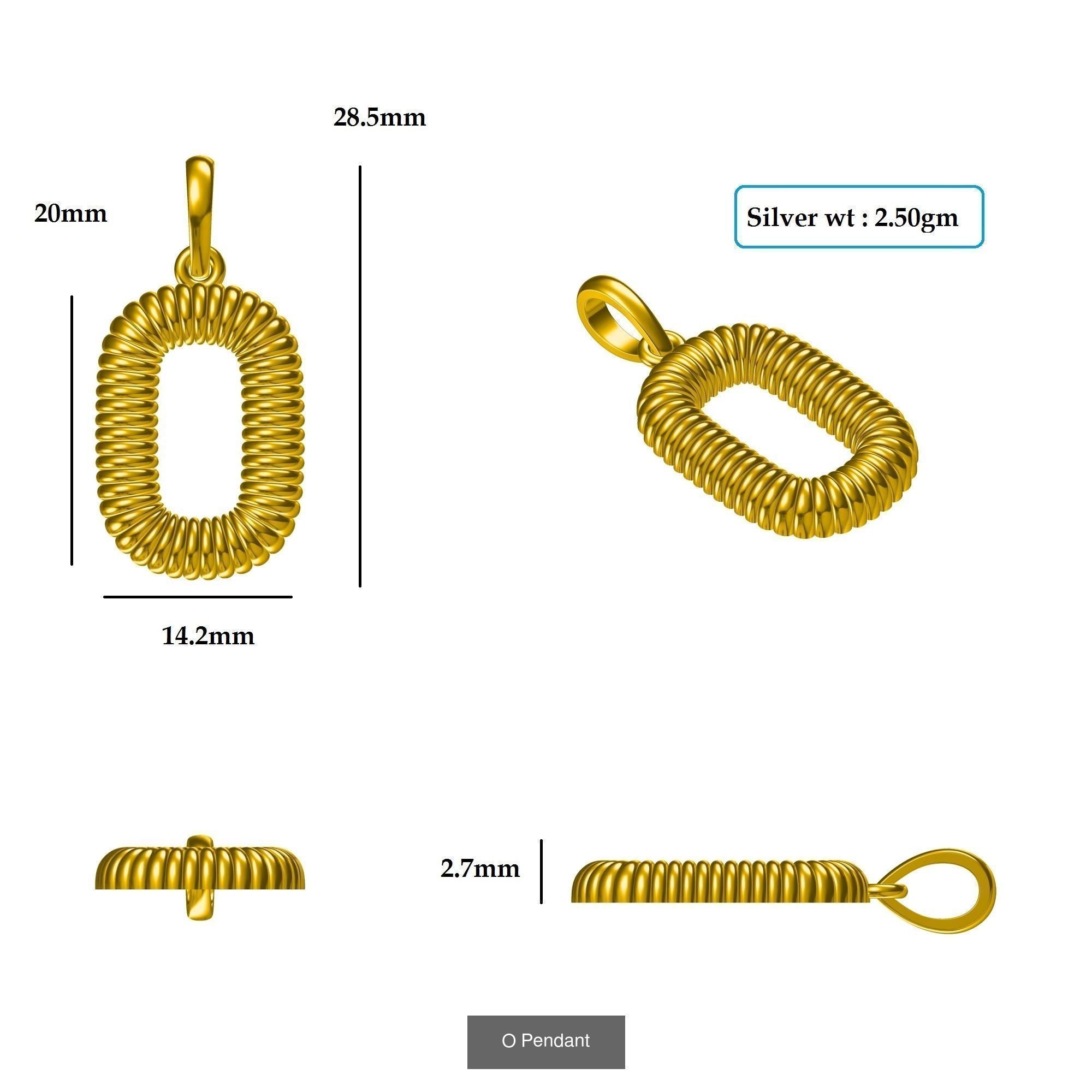 ABCD Pendant 3D Model Collection_19