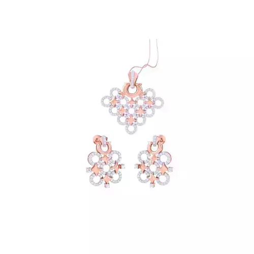 Earring Pendant Set 3dm STL OBJ FBX Renders Details